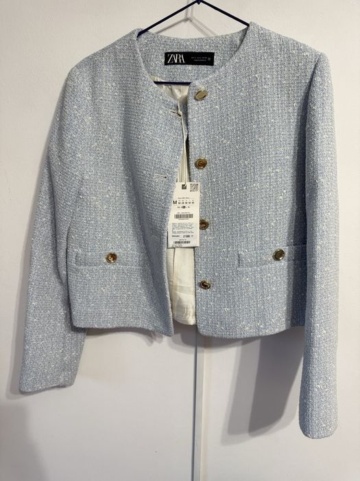 Твидовый пиджак Zara. S-M размер