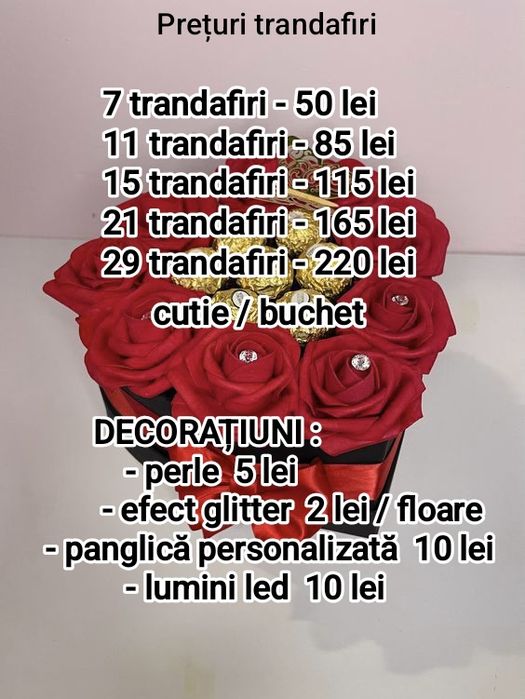 Trandafiri din satin