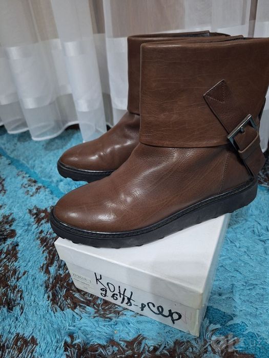 Сапоги женские кожа