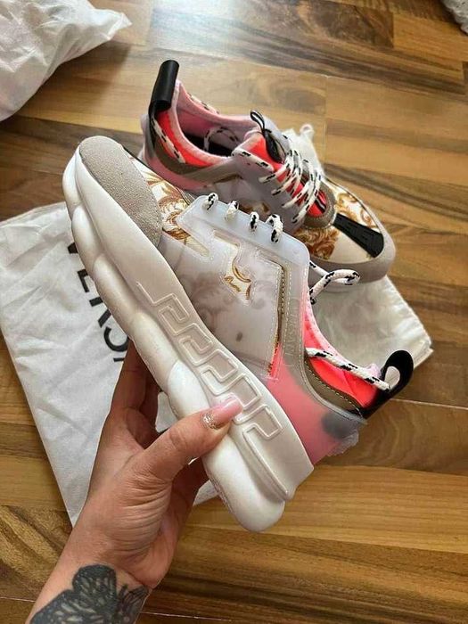 Adidasi Versace Chain Pink