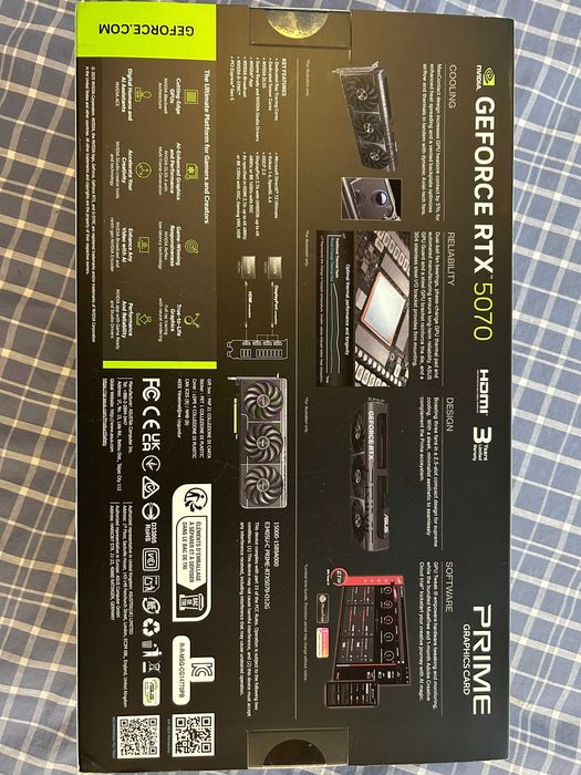 Видеокарта Nvidia™ RTX 5070 12gb на Asus Prime OC Нова