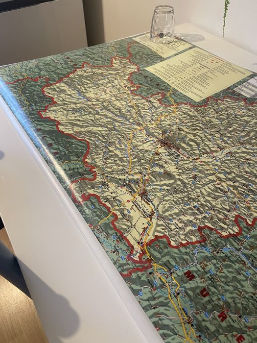 Harta judetului Cluj 100x70 cm