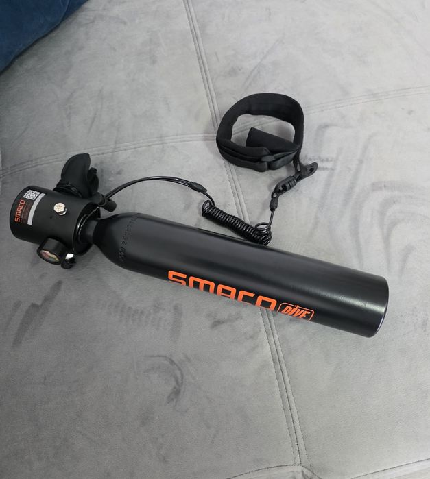 Vand set scufundari  smaco s300 plus 0.5 lnegru cu compresor si ochelari