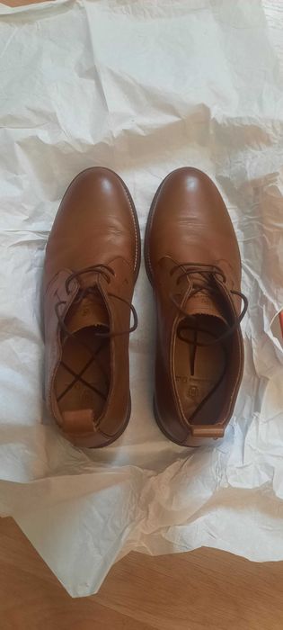 Мъжки кожени обувки - боти Massimo Dutti