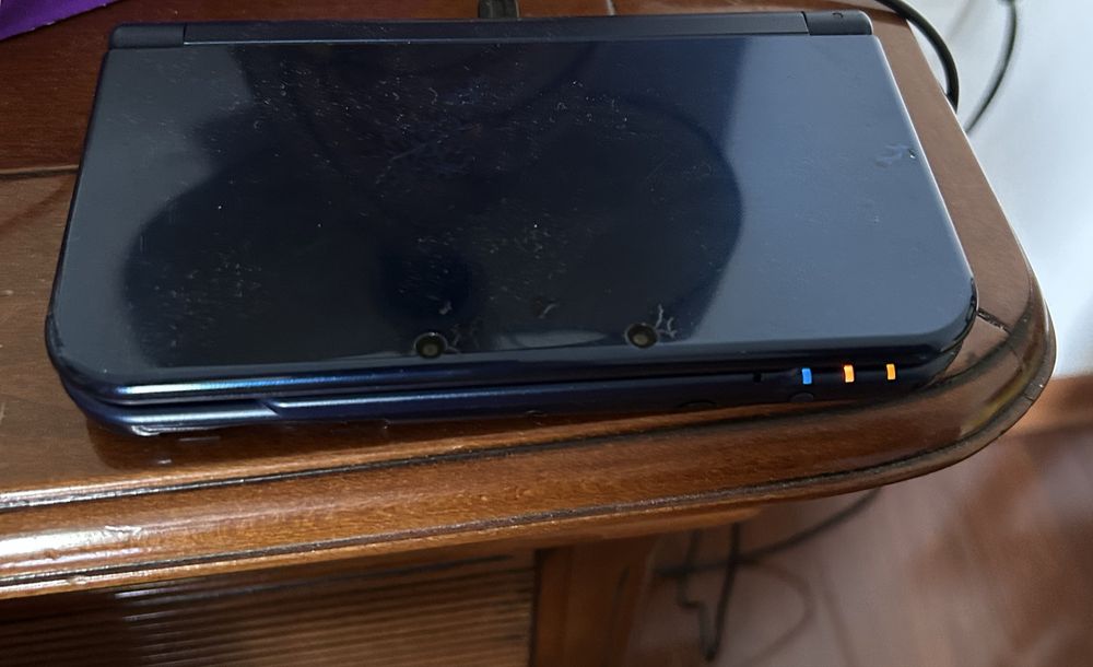New Nintendo 3DS LL,varianta japoneza, Metallic Blue - Ecran IPS (Stare Impecabilă)