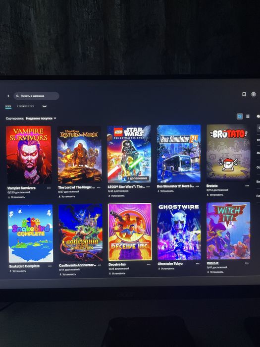 EPIC GAMES аккаунт с играми