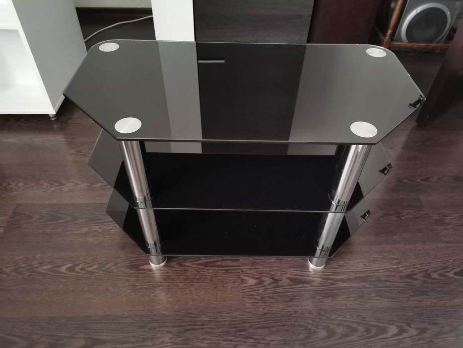 Masa de sticla neagra