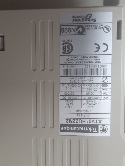 Convertizor de frecventa 2,2 Kw  Telemecanique Altivar 31