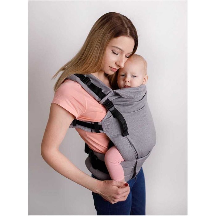 4+ месеца | Ергономична раница KinderHop MultiGrow - LittleHerringbone