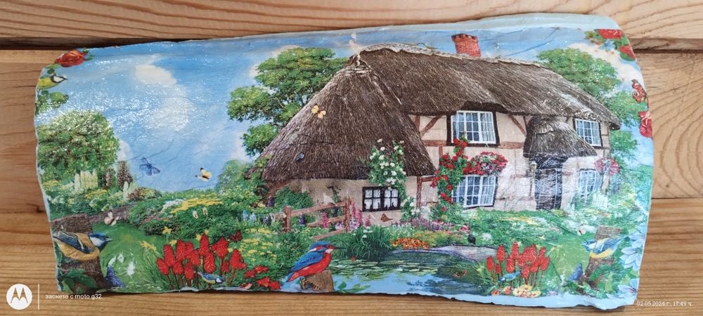 Керемида с декупаж