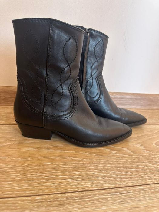 Ботинки казачки кожаные