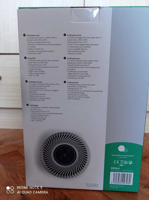 Purificator Aer LivooFranta,LaJumatateDePret,Castigat