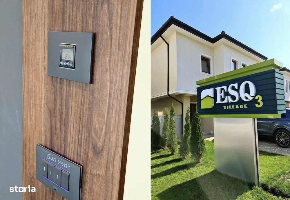 Casă individuală smart-ESQ Village 3-model nou 145mpU-4 băi-2 balcoane