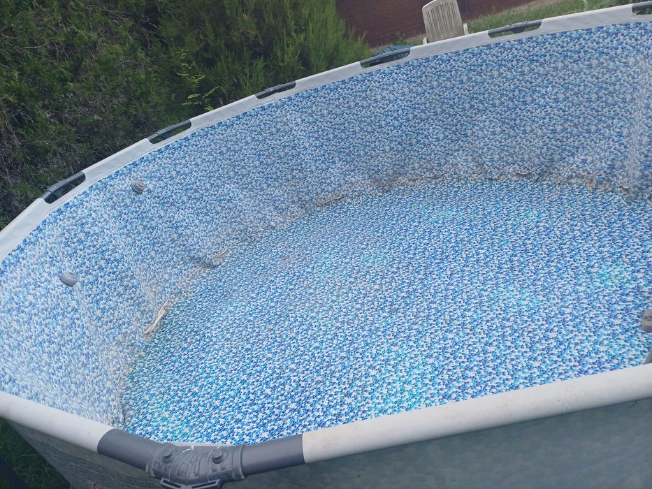 Piscina mare cu cadru metalic