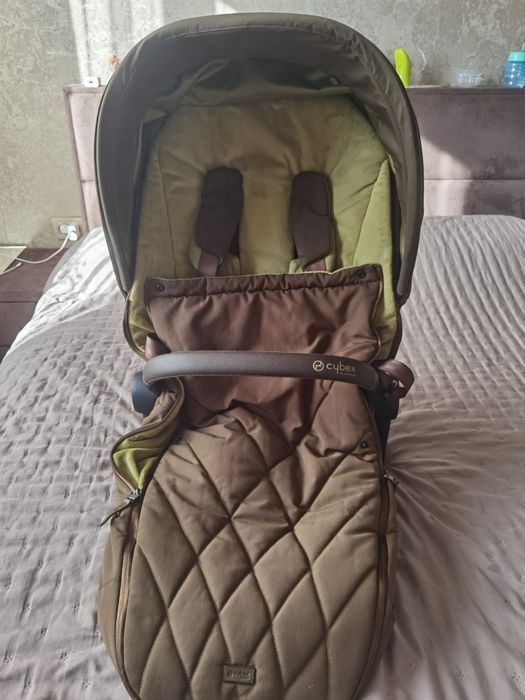 Cybex Priam 4 зимен чувал  и тапицерия Khaki Green