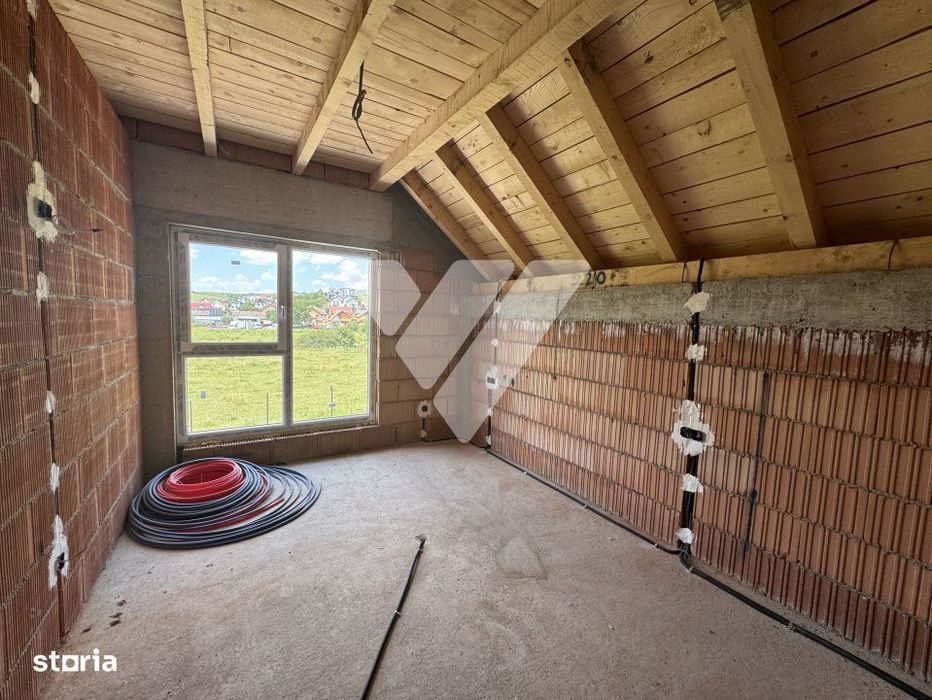 Casa noua 4 camere 3 bai 120 mp si teren 340 mp Sura Mare Sibiu