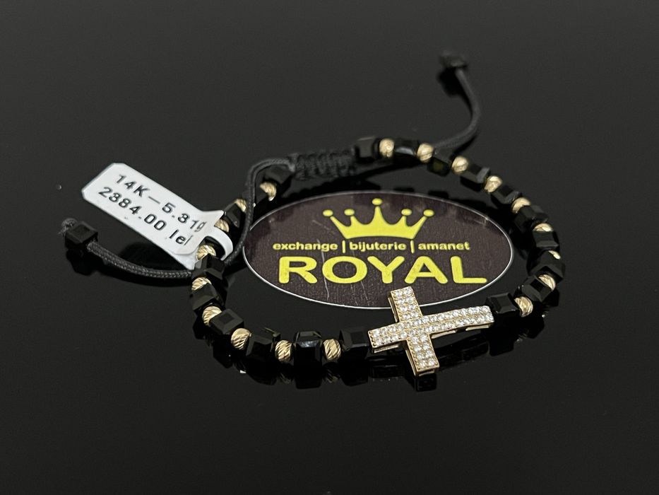 Bijuteria Royal CB : Bratara snur bile aur 14K 585  5,31 grame