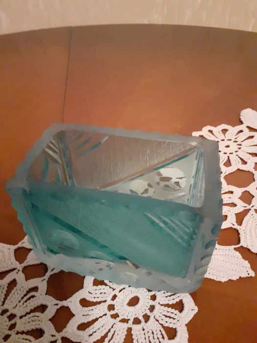 Obiecte decorative din semicristal albastru