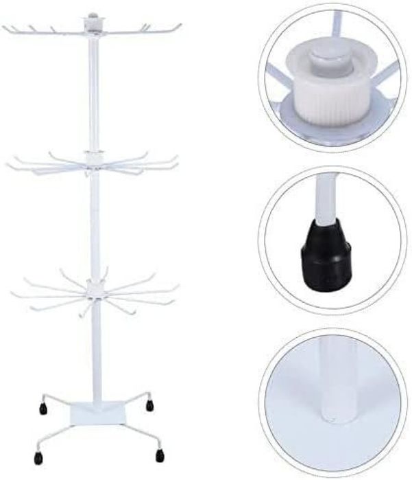 Метален въртящ се стелаж за домашна или професионална употреба