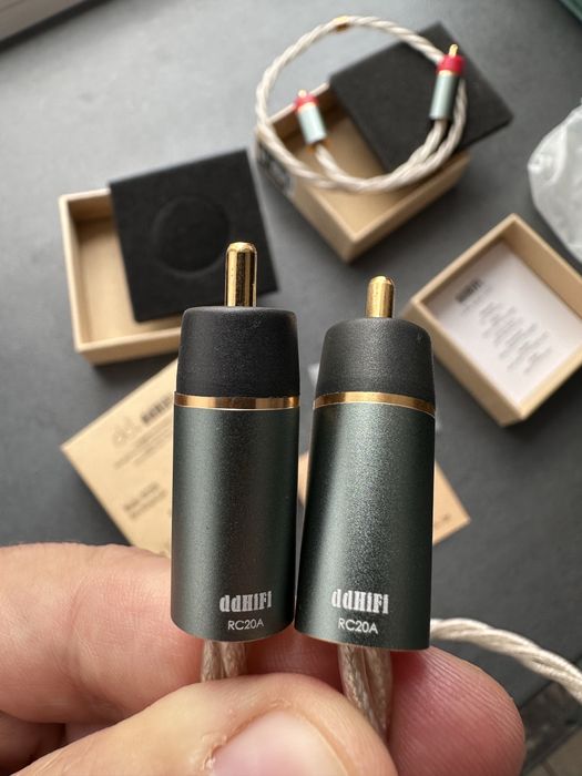 Cablu audio RCA coaxial analog R+L, ddHiFi RC 20A