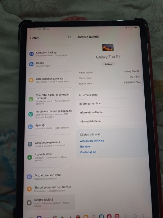 Tableta Samsung S7 cu sim