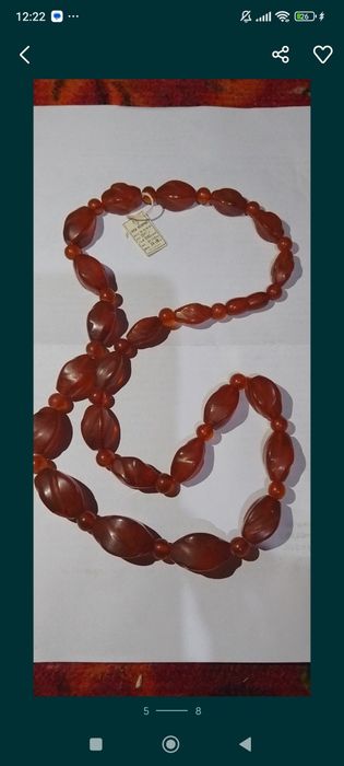 Бусы Янтарь новые