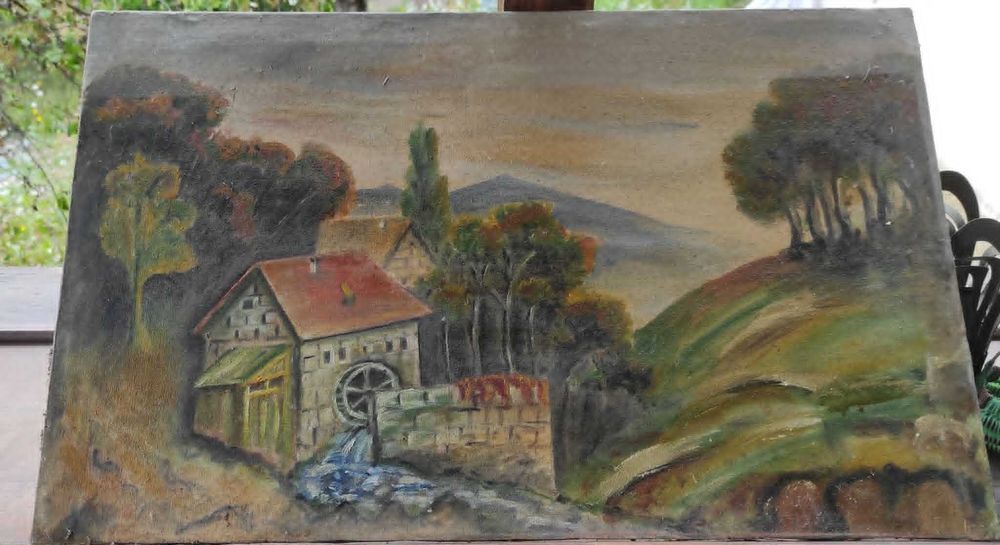 Картина ,масло платно.Ръчно рисувана
