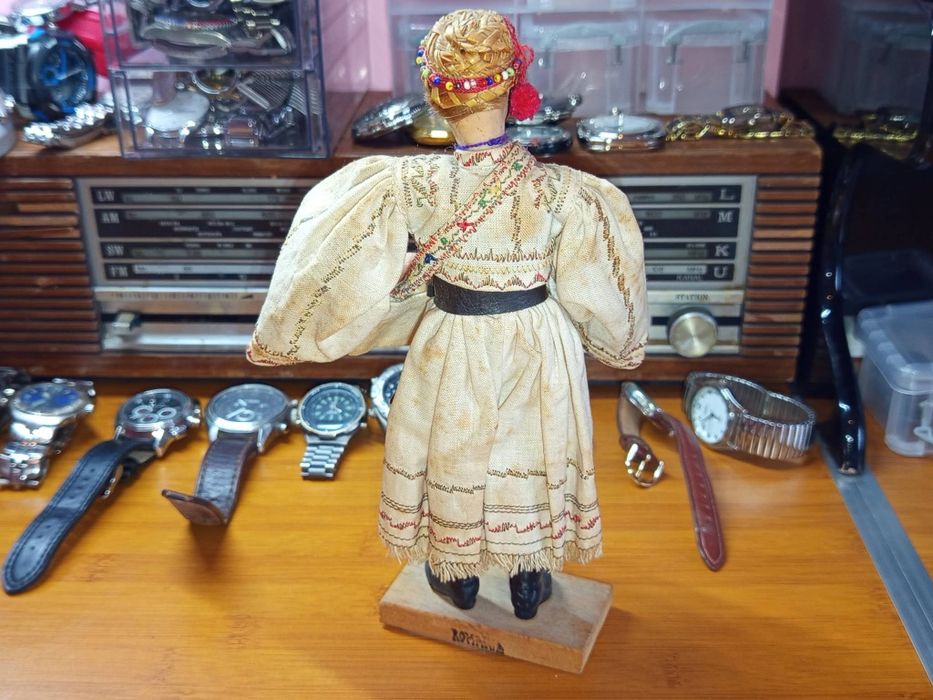 Păpușă tradițională românească vintage " Zona Tara Oașului",