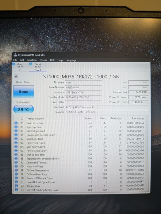 1 - HDD 2.5 Seagate ST1000LM035