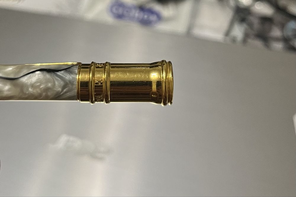 Ручка Parker Duofold Pearl & Black, оригинал, перламутр, позолота