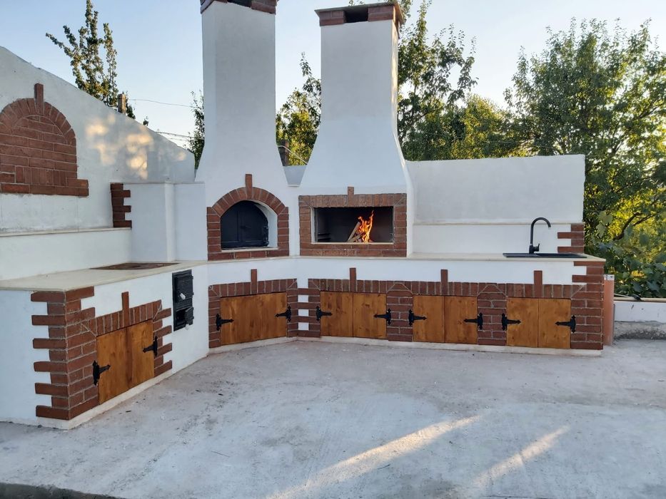 Execut grătare  gradina și sobe de teracotă/cărămidă