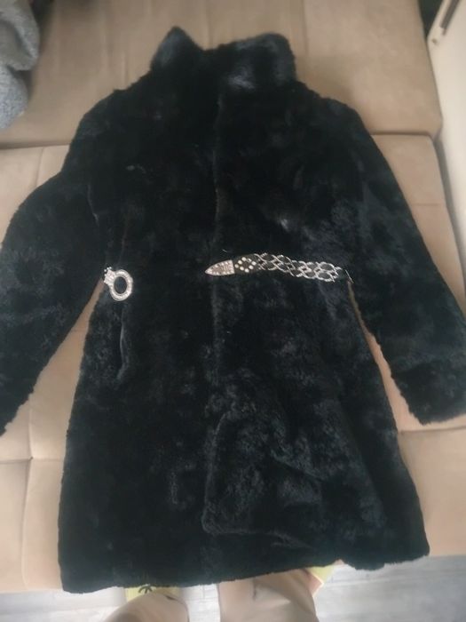 Мутон шуба чёрный цвет