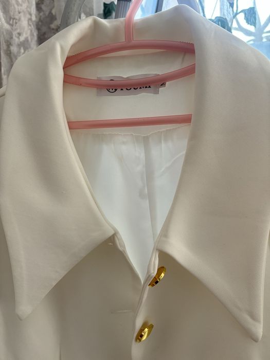 Пиджак белый размер М