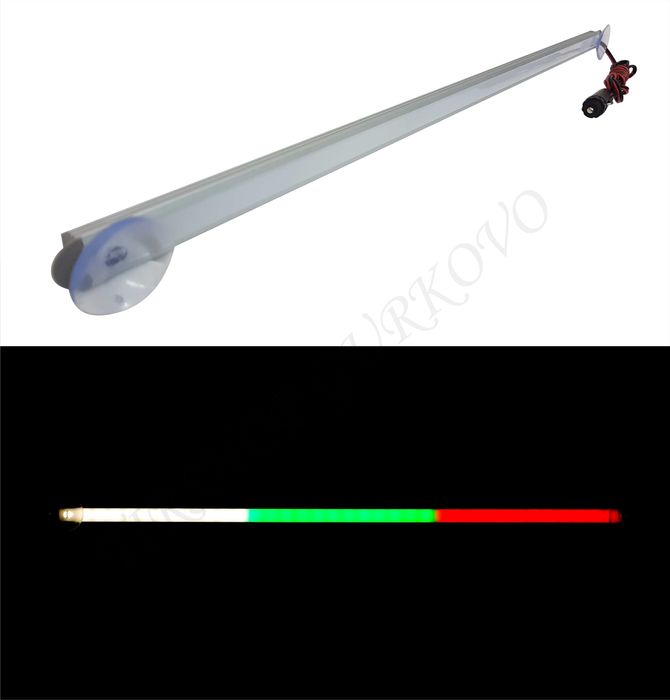 БГ светеща пура трикольор 24 или 12 волта за камиони,бусове LED