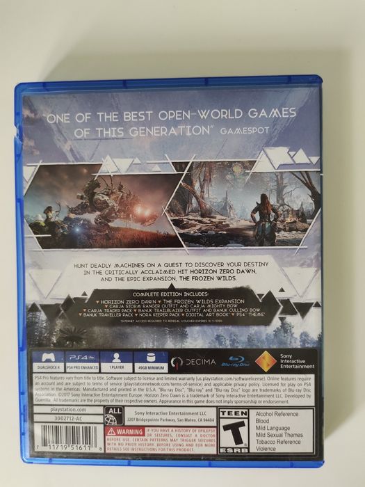 Horizon zero dawn игра на PS4