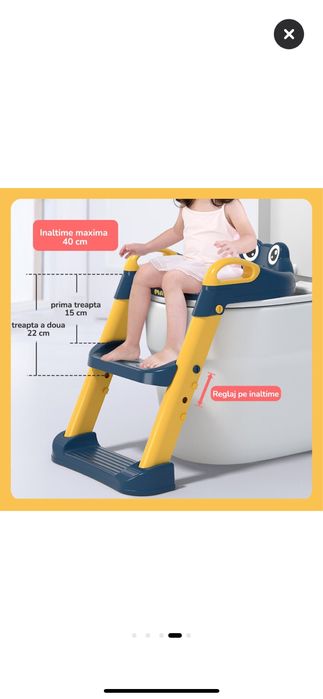 Reductor WC cu Scara Mavio®, pentru Copii cu Varsta pana la 7 Ani