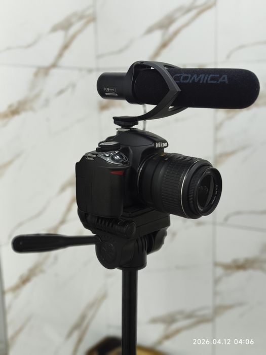 Nikon D3100 Камера, Микрафон, Штатив, Стабилизатор