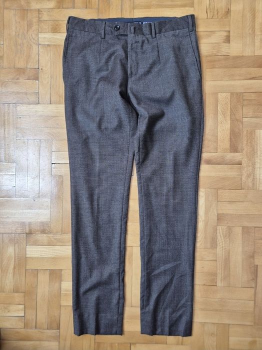 Pantaloni Caliban, Lână Angelico Super 100's, Made Italy, Bărbați 48