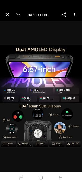 Ulefone Armor 29 Pro Thermal, 5G AI здрав телефон, 32GB + 512GB/2TB, MTK Dimensity 7400