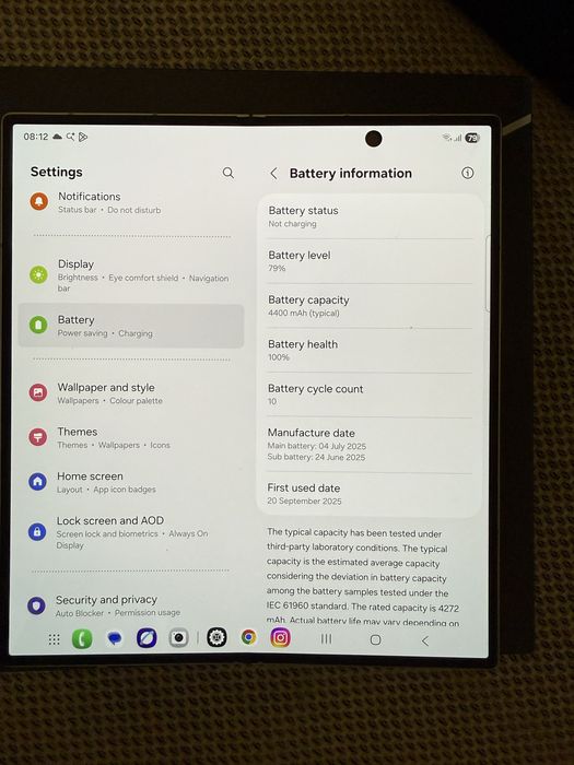 Samsung Galaxy Z Fold 7 256 GB Silver Shadow