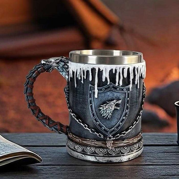 Нова Метална Халба -Чаша с Дръжка - 560мл Къмпинг