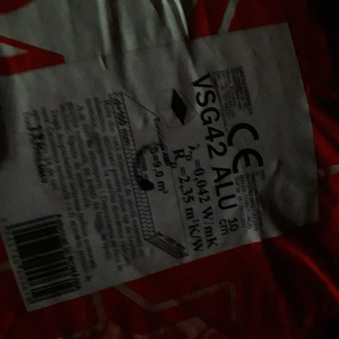 Vata minerala de sticla cu aluminiu