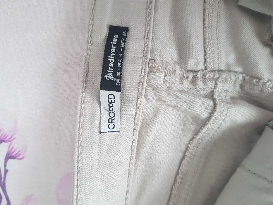 Pantaloni bej Stradivarius 36 S