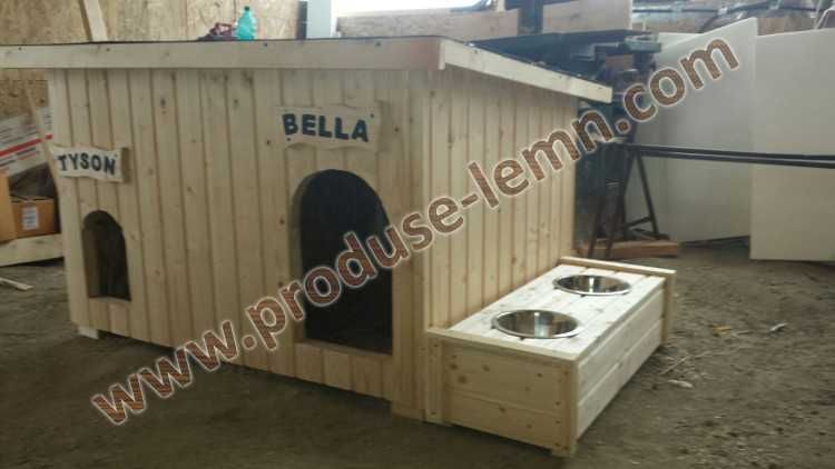 Cusca,cotet caine din lemn,izolat termic - Model Dublu