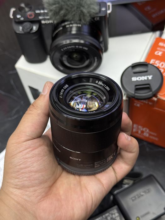 Sony ZV-E10 4K 16-50mm OSS 50mm F1.8 toʻliq full komplekt | Iphone