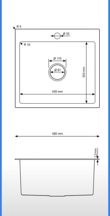 Кухненска мивка неръждаема
