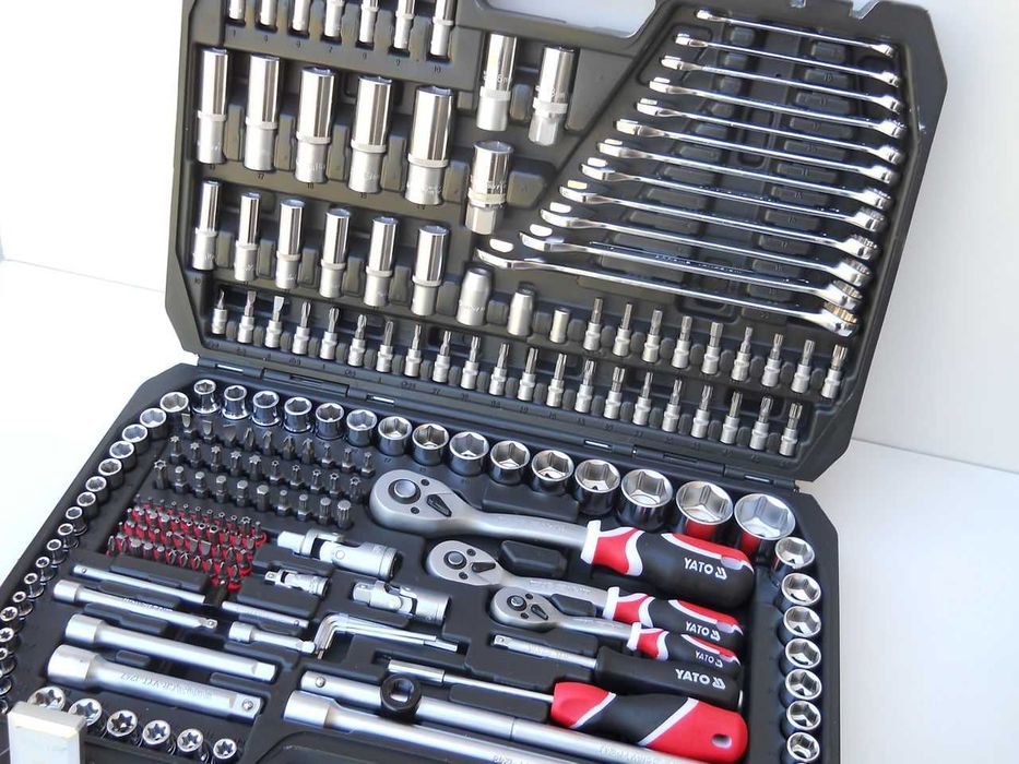 2 buc Trusa scule 216 piese YATO.Trusa tubulare Yato.Trusa chei.NOI.Pret /2 truse.Nu vindem la Bucata! 40 ron Cargus curier extra