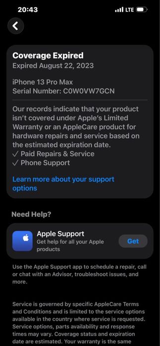 Iphone 13 pro max 256Gb Graphite