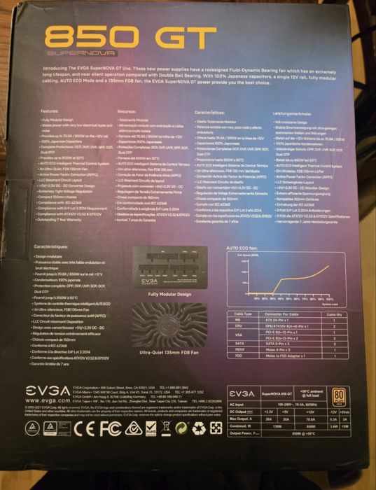 Evga SuperNova 850gt gold