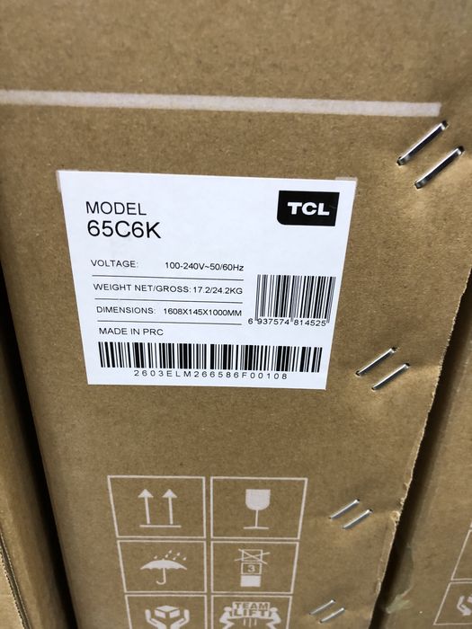 Televizor/Телевизор ТВ/TV 65 C6K Qd-MiniLed 144hz Android TV TCL